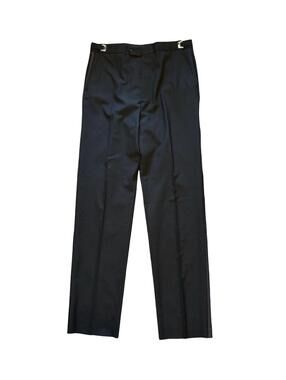 Neil Allyn Men's 100% Wool Expandable Waist Tuxedo Pants Satin Side Stripes XL37